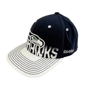 Reebok NFL Navy and White Seahawks Cap